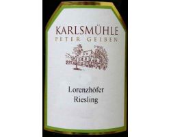 lorenzhöfer - riesling  alte reben  (vigne vecchie %12,5/rz 7/ ac 6,3)