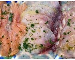 tris di affummicati pesce spada tonno salmone  al kg
